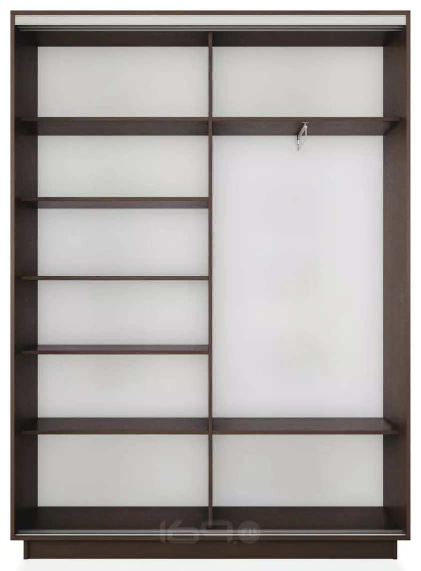 Корпус 2х-дверного шкафа-купе Экспресс 2 Дуо 140 Венге 1400x2200x450