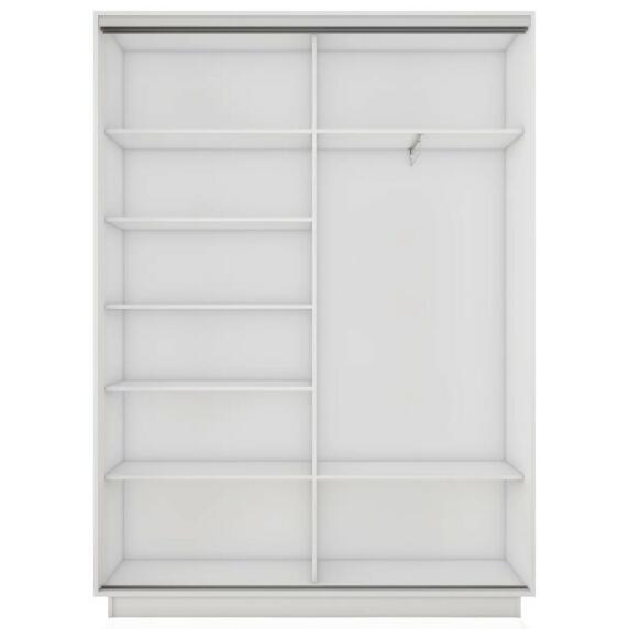 Корпус 2х-дверного шкафа-купе Экспресс 2 Дуо 160 Белый снег 1600x2200x450