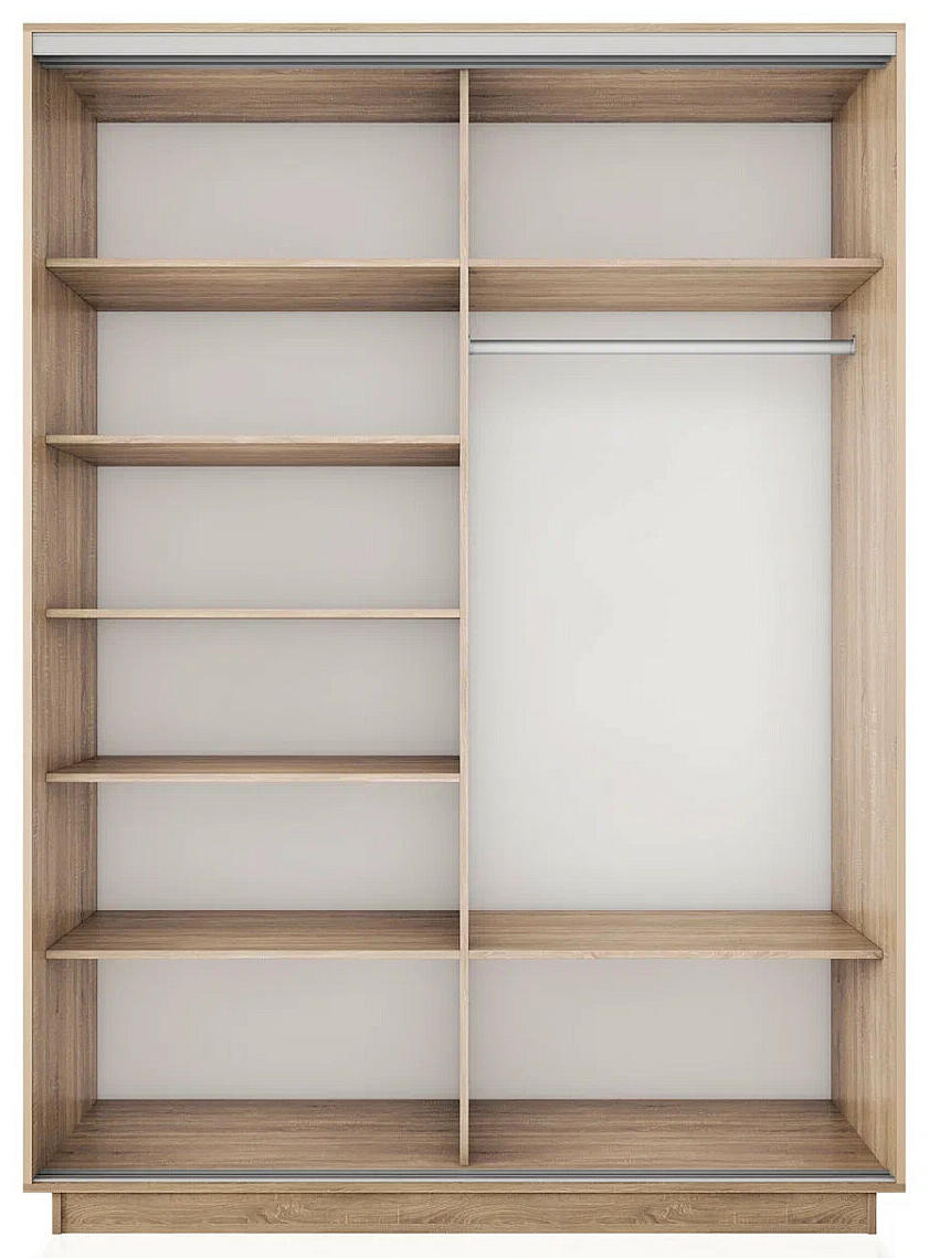 Корпус 2х-дверного шкафа-купе Экспресс 2 Дуо 160 Дуб Сонома 1600x2400x600 18830₽