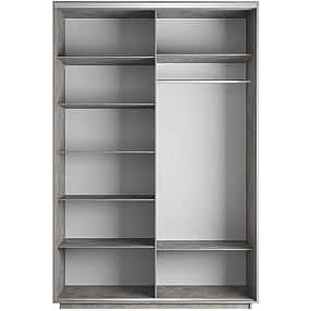 Корпус 2х-дверного шкафа-купе Экспресс Дуо120 Бетон 1200х 2200х600