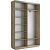 Корпус 2х-дверного шкафа-купе Экспресс Дуо120 Дуб Сонома 1200х 2200х450