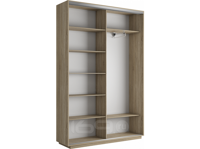 Корпус 2х-дверного шкафа-купе Экспресс Дуо120 Дуб Сонома 1200х 2200х450