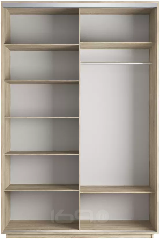 Корпус 2х-дверного шкафа-купе Экспресс Дуо120 Дуб Сонома 1200х 2200х600