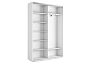 Корпус 2х-дверного шкафа-купе Экспресс Дуо140 Белый снег 1400х 2400х450