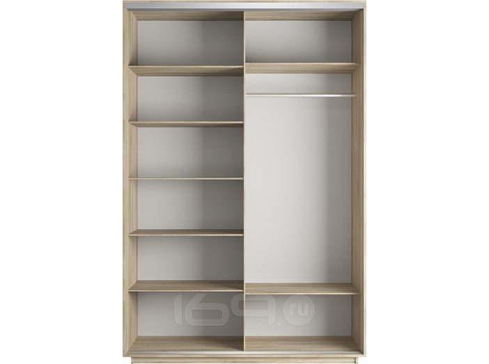 Корпус 2х-дверного шкафа-купе Экспресс Дуо140 Дуб Сонома 1400х 2200х600