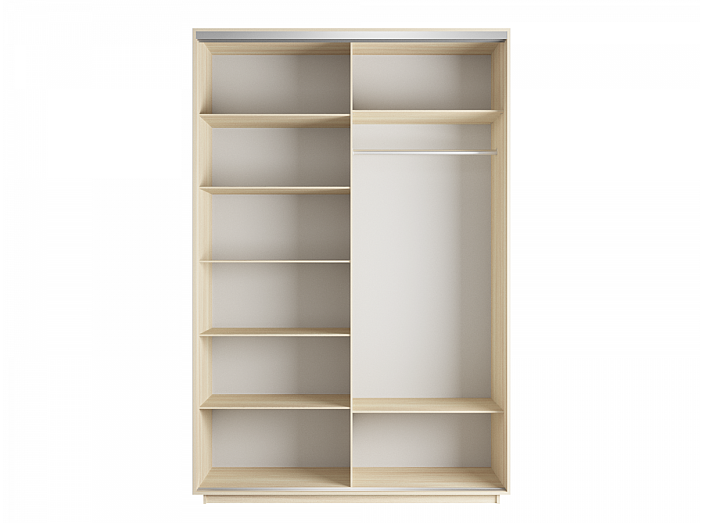 Корпус 2х-дверного шкафа-купе Экспресс Дуо160  Дуб Молочный 1600х 2200х600 Корпус 2х-дверного шкафа-купе Экспресс Дуо160  Дуб Молочный 1600х 2200х600