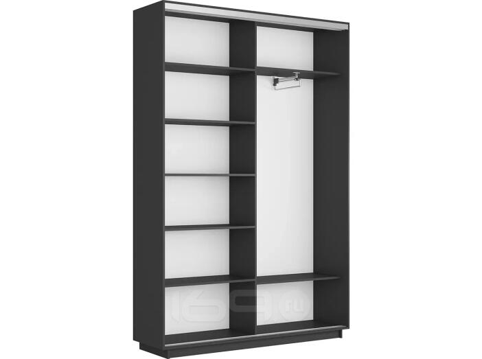 Корпус 2х-дверного шкафа-купе Экспресс Дуо160   Серый Диамант 1600х 2200х450