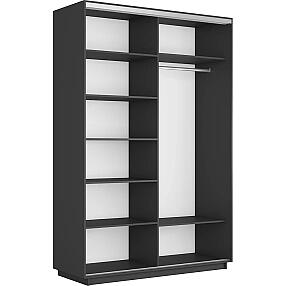 Корпус 2х-дверного шкафа-купе Экспресс Дуо160   Серый Диамант 1600х 2400х600