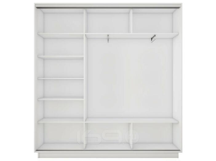 Корпус 3х-дверного шкафа-купе Экспресс 2 Трио 180 Белый снег 1800x2200x450