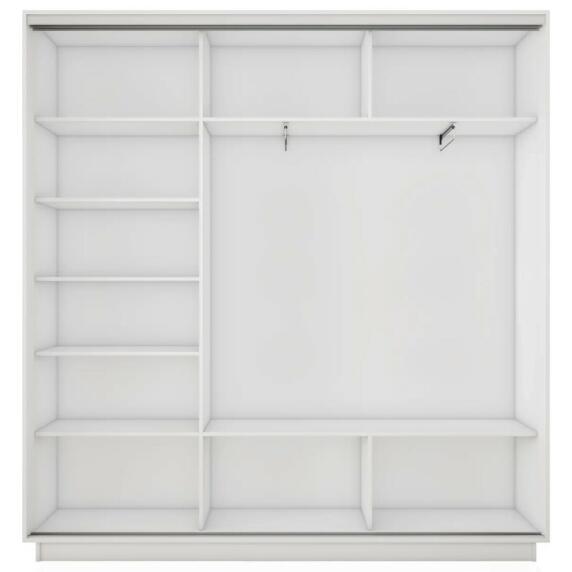 Корпус 3х-дверного шкафа-купе Экспресс 2 Трио 180 Белый снег 1800x2200x450