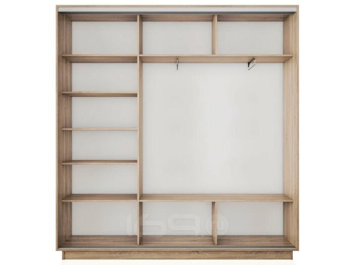 Корпус 3х-дверного шкафа-купе Экспресс 2 Трио 180 Дуб Сонома 1800x2200x450