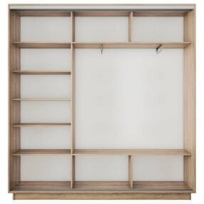 Корпус 3х-дверного шкафа-купе Экспресс 2 Трио 210 Дуб Сонома 2100x2200x450