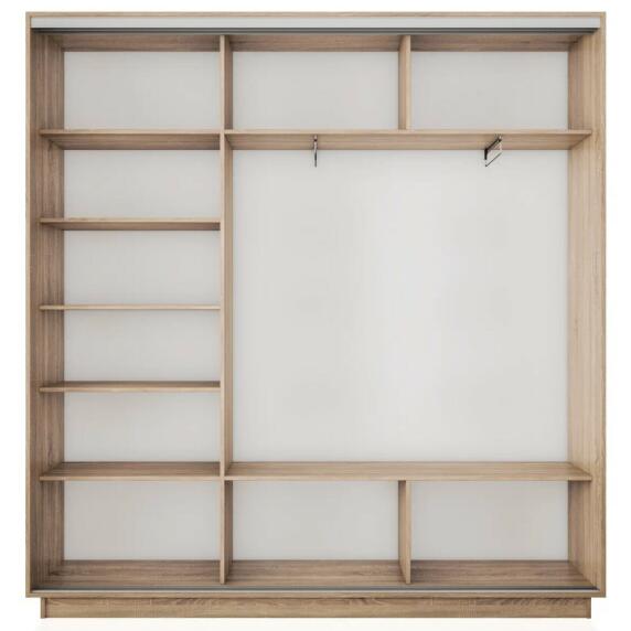 Корпус 3х-дверного шкафа-купе Экспресс 2 Трио 210 Дуб Сонома 2100x2200x450