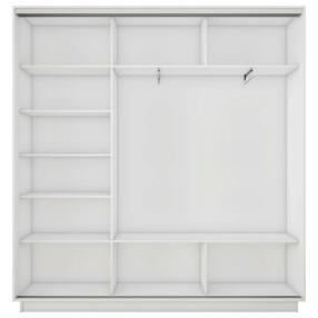 Корпус 3х-дверного шкафа-купе Экспресс 2 Трио 240 Белый снег 2400x2200x450