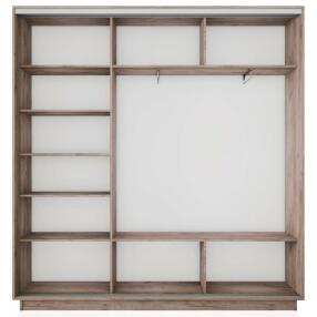 Корпус 3х-дверного шкафа-купе Экспресс 2 Трио 240 Дуб Крафт Табачный 2400x2200x450