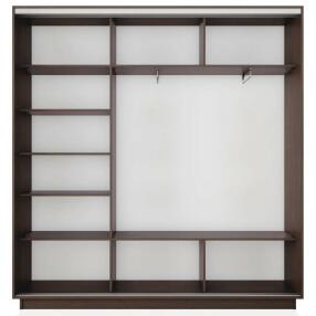 Корпус 3х-дверного шкафа-купе Экспресс 2 Трио 240 Венге 2400x2200x450