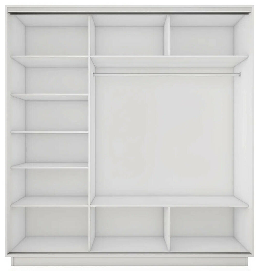 Корпус 3х-дверного шкафа-купе Экспресс 2 Трио 180 Белый снег 1800x2400x600 21520₽