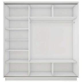 Корпус 3х-дверного шкафа-купе Экспресс 2 Трио 210 Белый снег 2100x2200x600