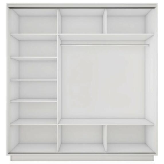 Корпус 3х-дверного шкафа-купе Экспресс 2 Трио 240 Белый снег 2400x2200x600