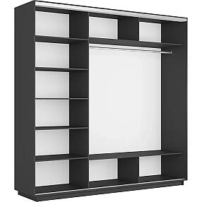 Корпус 3х-дверного шкафа-купе Экспресс Трио180 Серый Диамант 1800х2400х600