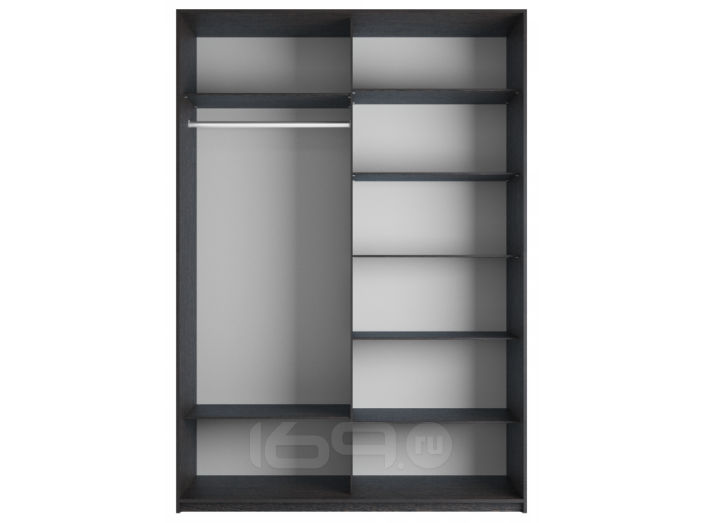 Корпус шкафа-купе Прайм 2-120 Венге 1200х2300х570