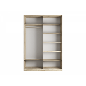 Корпус шкафа-купе Прайм 2-140 Дуб Сонома 1400х2300х570