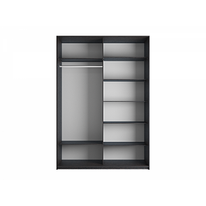 Корпус шкафа-купе Прайм 2-140 Венге 1400х2300х570