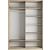 Корпус шкафа-купе Прайм 2-160 Дуб Сонома 1600х2300х570