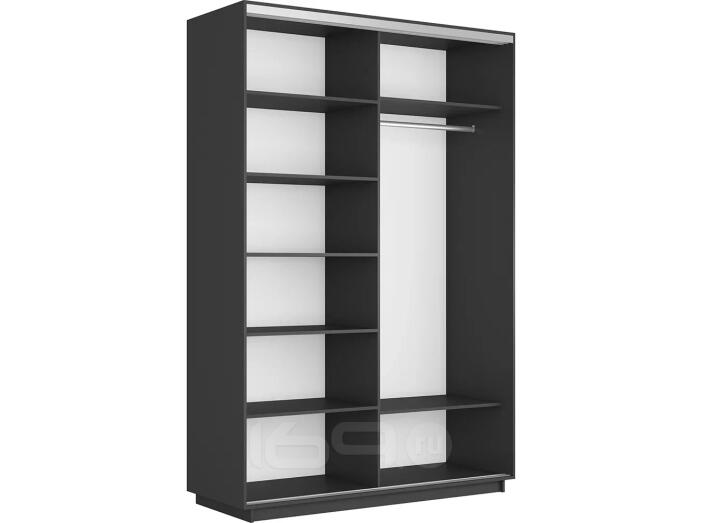 Корпус шкафа-купе Прайм 2 ТМ_L-140 Серый Диамант 1400х2300х570