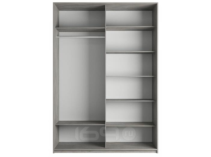 Корпус шкафа-купе Прайм 2 ТМ_L-160 Бетон 1600х2300х570