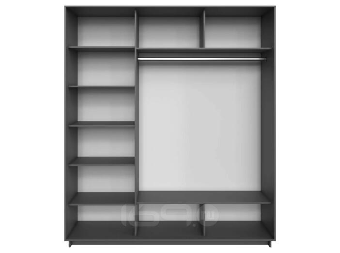 Корпус шкафа-купе Прайм 3 ТМ_L-180 Серый Диамант 1800х2300х570