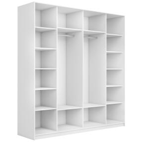 Корпус шкафа-купе Прайм Премиум 2-дв. 2200х2300х570 Белый снег
