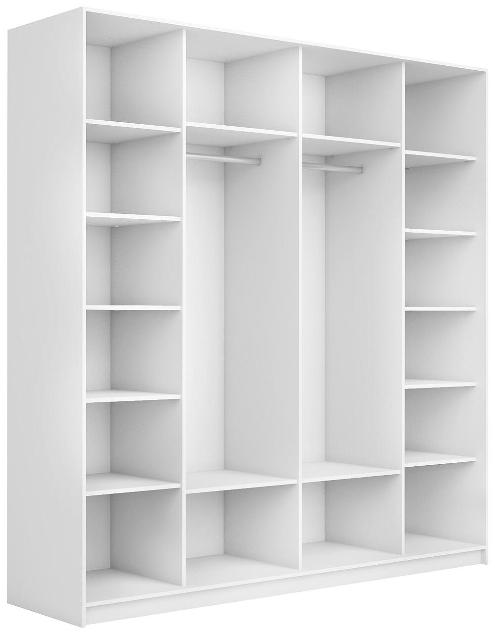 Корпус шкафа-купе Прайм Премиум 2-дв 2200х2300х570 Белый снег 44980₽