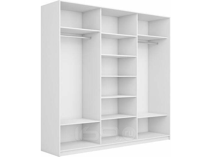 Корпус шкафа-купе Прайм Премиум 3-дв. 2400х2300х570 Белый снег