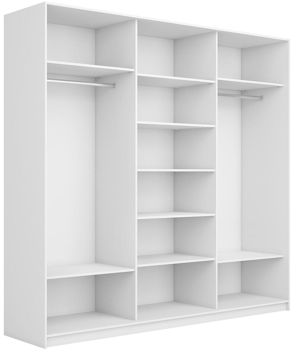 Корпус шкафа-купе Прайм Премиум 3-дв 2400х2300х570 Белый снег 37860₽