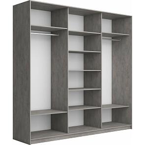 Корпус шкафа-купе Прайм Премиум 3-дв. 2400х2300х570 Бетон