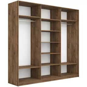 Корпус шкафа-купе Прайм Премиум 3-дв. 2400х2300х570 Крафт табачный