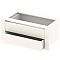 Модуль с 2 ящиками 60х60 Белый снег