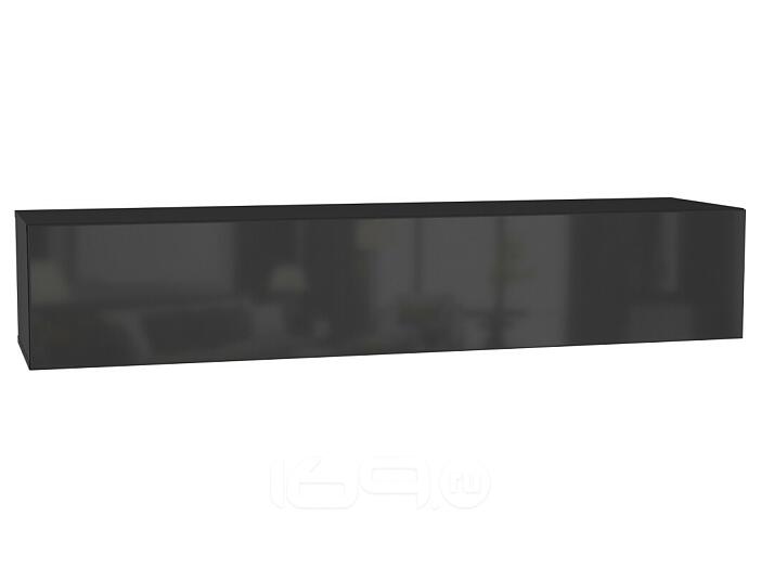 Шкаф навесной POINT ТИП-30 Чёрный/Чёрный глянец 71774444