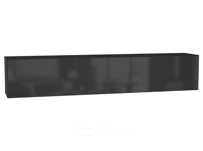 Шкаф навесной POINT ТИП-50 Чёрный/Чёрный глянец 71774459