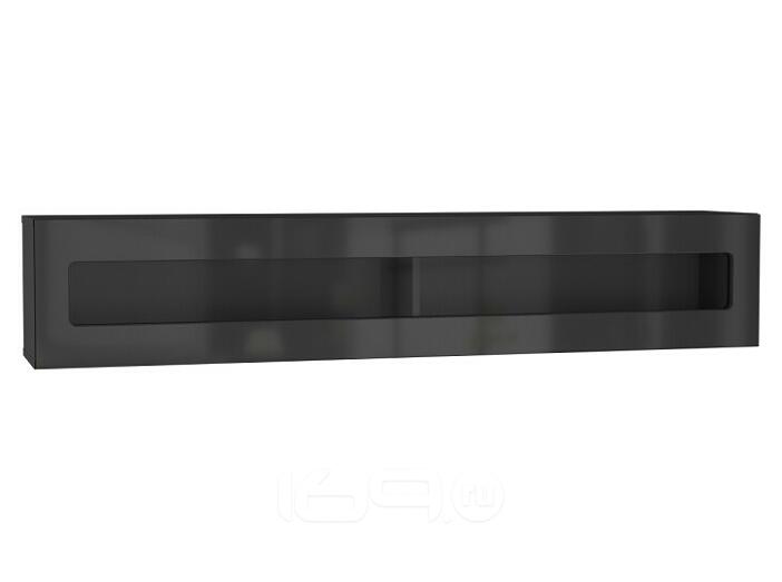 Шкаф навесной POINT ТИП-51 Чёрный/Чёрный глянец 71774462