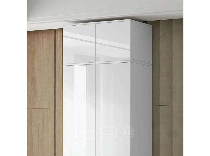 Норд Антресоль к шкафу (800) (Белый/Белый глянец холодный)