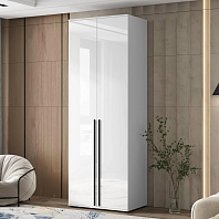 Норд Шкаф 2-х ств.(800) (Белый/Белый Глянец холодный)