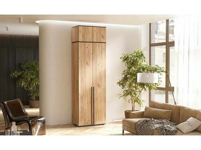 Норд Шкаф 2-х ств.(800) с антресолью (Дуб Крафт)