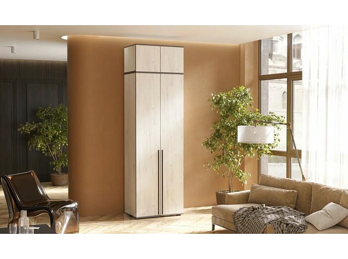 Норд Шкаф 2-х ств.(800) с антресолью (Дуб Крафт Белый)