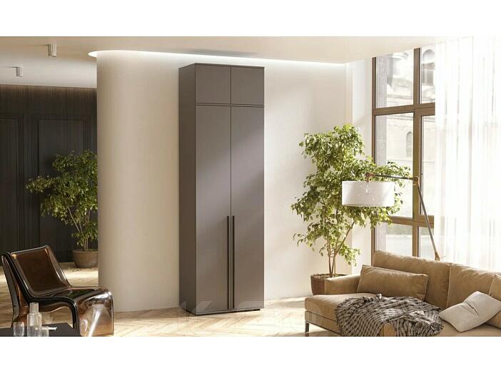 Норд Шкаф 2-х ств.(800) с антресолью (Графит)