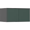 Норд Шкаф 2-х ств.(800) с антресолью (Изумрудный (КРОМКА ГРАФИТ), Графит)