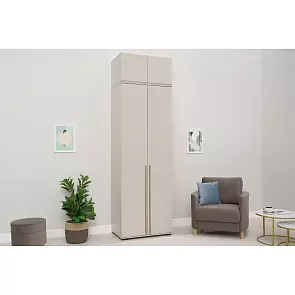 Норд Шкаф 2-х ств.(800) с антресолью(золото) (Кашемир)