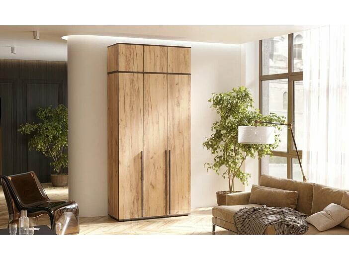 Норд Шкаф 3-х ств.(1200) с антресолью (Дуб Крафт)