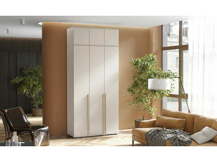 Норд Шкаф 3-х ств.(1200) с антресолью(золото) (Кашемир)